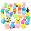 20Pcs/pack Mixed Animals Swimming Water Toys Rubber Float Squeeze Sound Wash Bath Toys Kids Educational Toys 1