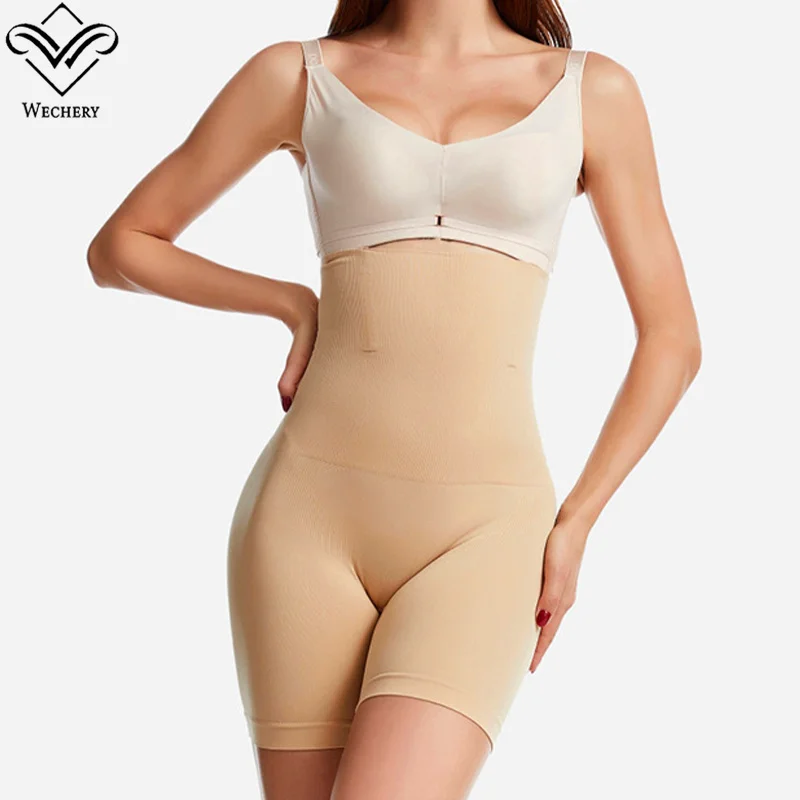 Shapewear Panties Wechery Sexy Slimming Safety High Waist Trainer Shorts Tummy Control Butt Lifter Body Shapers Underwear No Pad