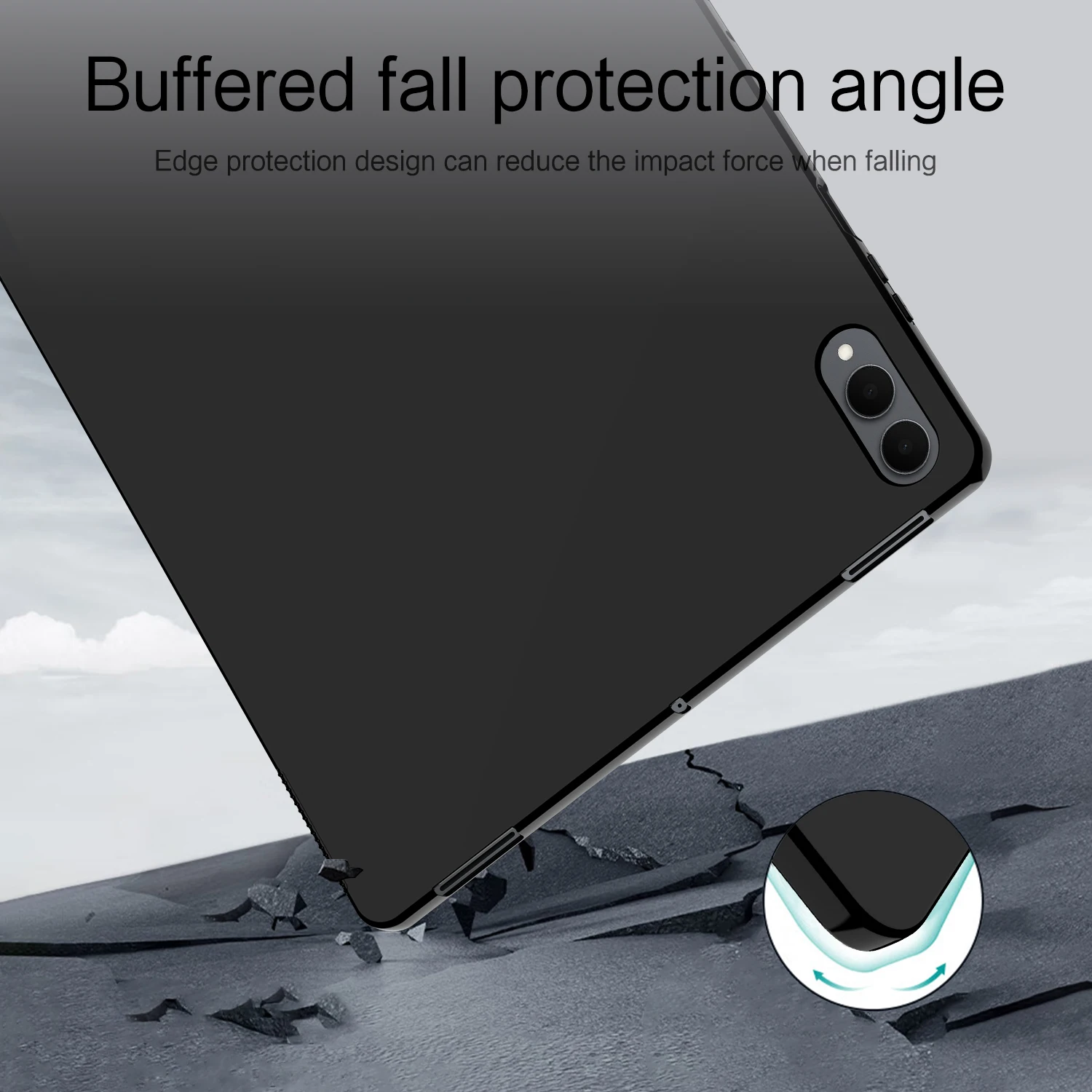Premium Silicone TPU Soft Tablet Case - Sleek Back Cover 14.6