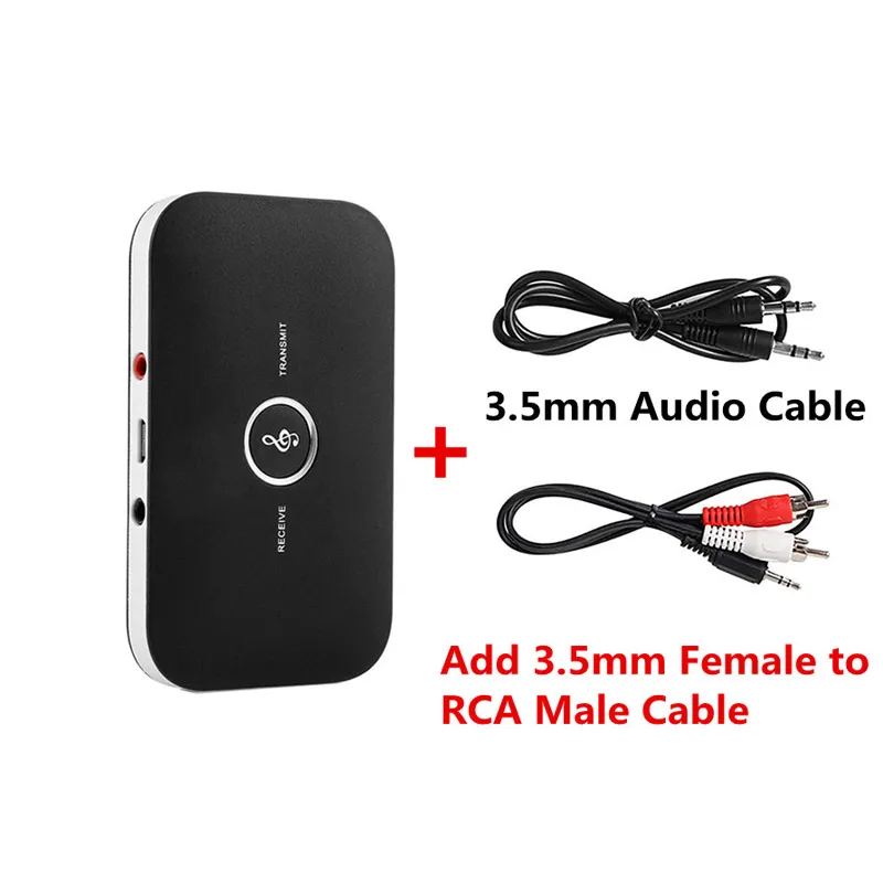 ตัวเลือกสินค้า เครื่องรับเสียงบลูทูธ AUX 3.5มม. 300mAh สำหรับทีวี รถ หูฟัง