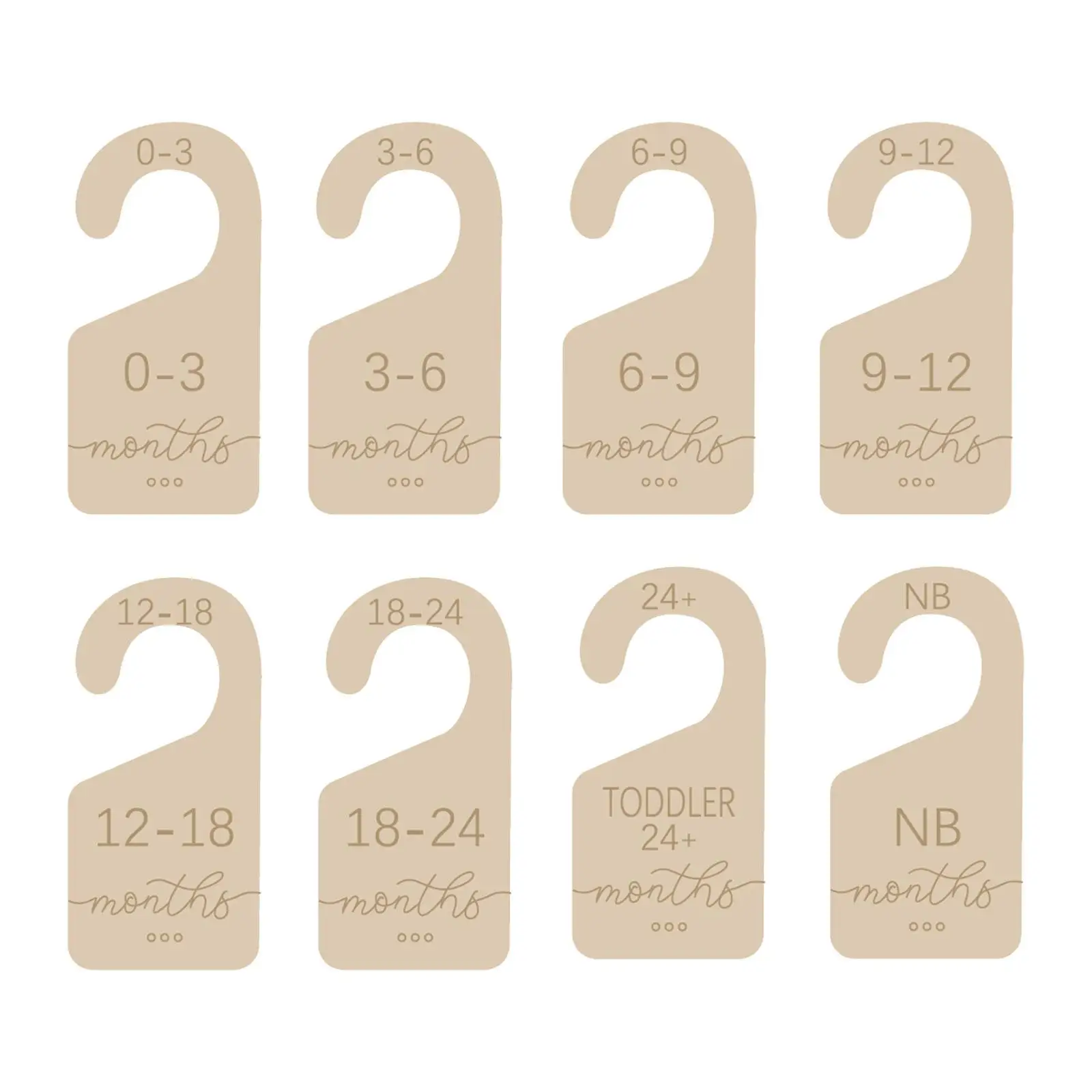 

8 шт., деревянные разделители для шкафов для новорожденных мальчиков и девочек