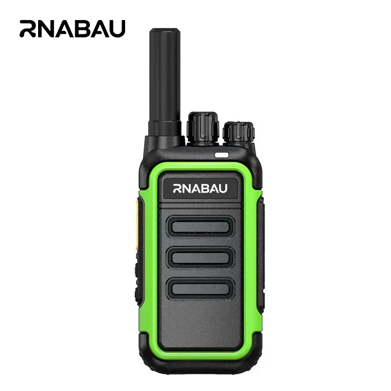 2-Piece Mini Portable Walkie Talkie Set - USB-C Rechargeable, Long Range UHF Transceivers