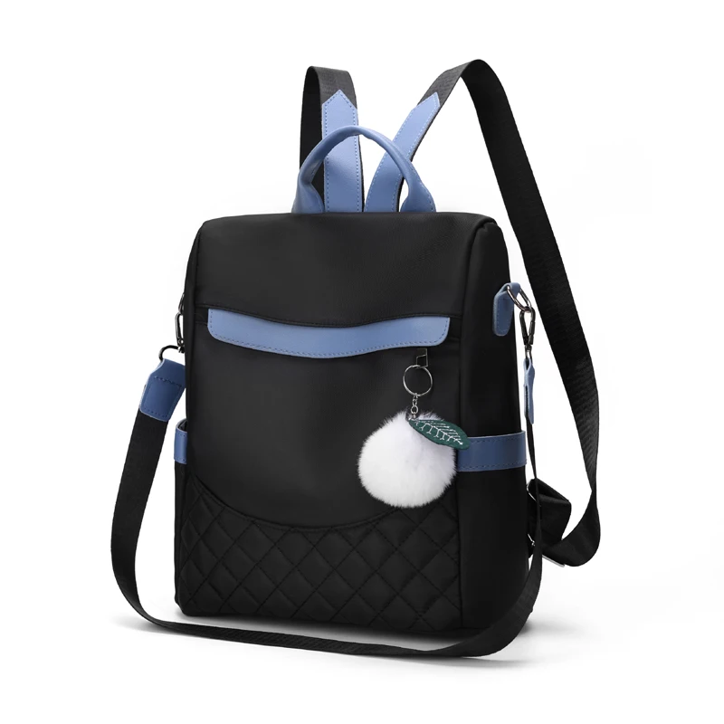 

XZAN New Large capacity Backpack Anti-Theft Fashion Women nylon Waterproof School Bag Teenage Girl Shoulder Bag Travel knapsack