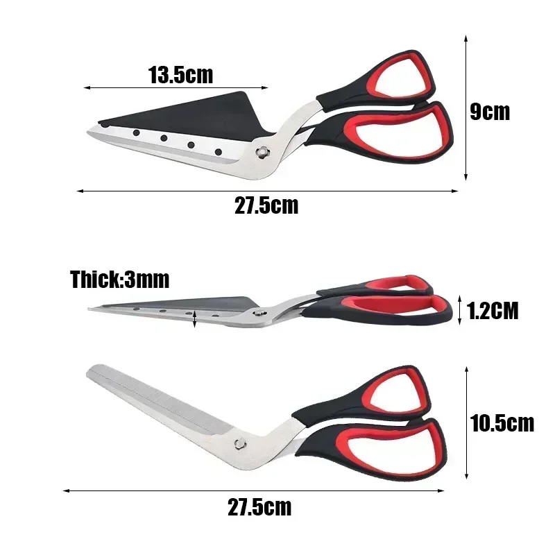 Pizza cutter pizza knife professional pizza scissors sharp detachable stainless steel blade cutter spatula slicer tools