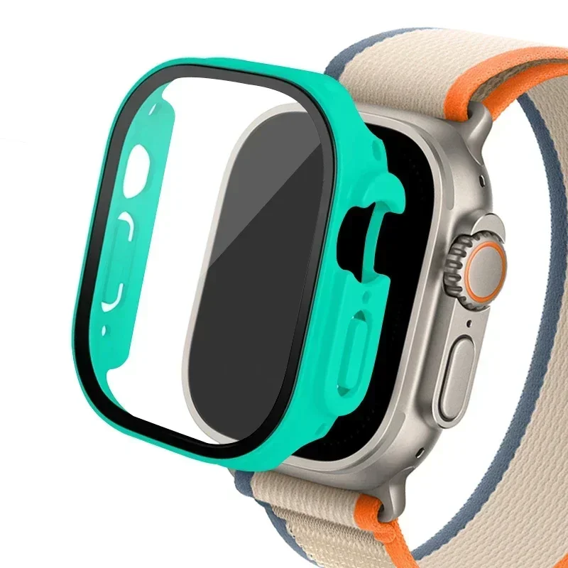 Enhanced Protective Case with Tempered Glass Screen Protector for Apple Watch Ultra (49mm)