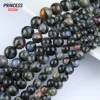 A++ Natural Blue Glaucophane Loose Stone Beads for Jewelry Making Bracelet Necklace Handmade DIY Accessories Beads 4 6 8 10mm 3