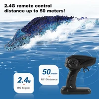 2.4G Simulation RC Crocodile Swinging Dragon High Speed Remote Control Mosasaurus Water Toys Kids Toys Boys Outdoor Game Gifts 1