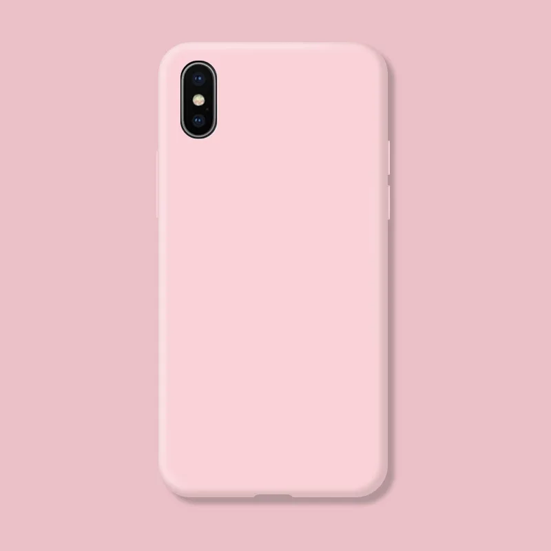 Für iphone X Xs Fundas Original Fall Für iphone Xs X S Stoßfest TPU Flüssigkeit Silikon Schutzhülle Telefon Zurück Abdeckung Fall – Detail 5
