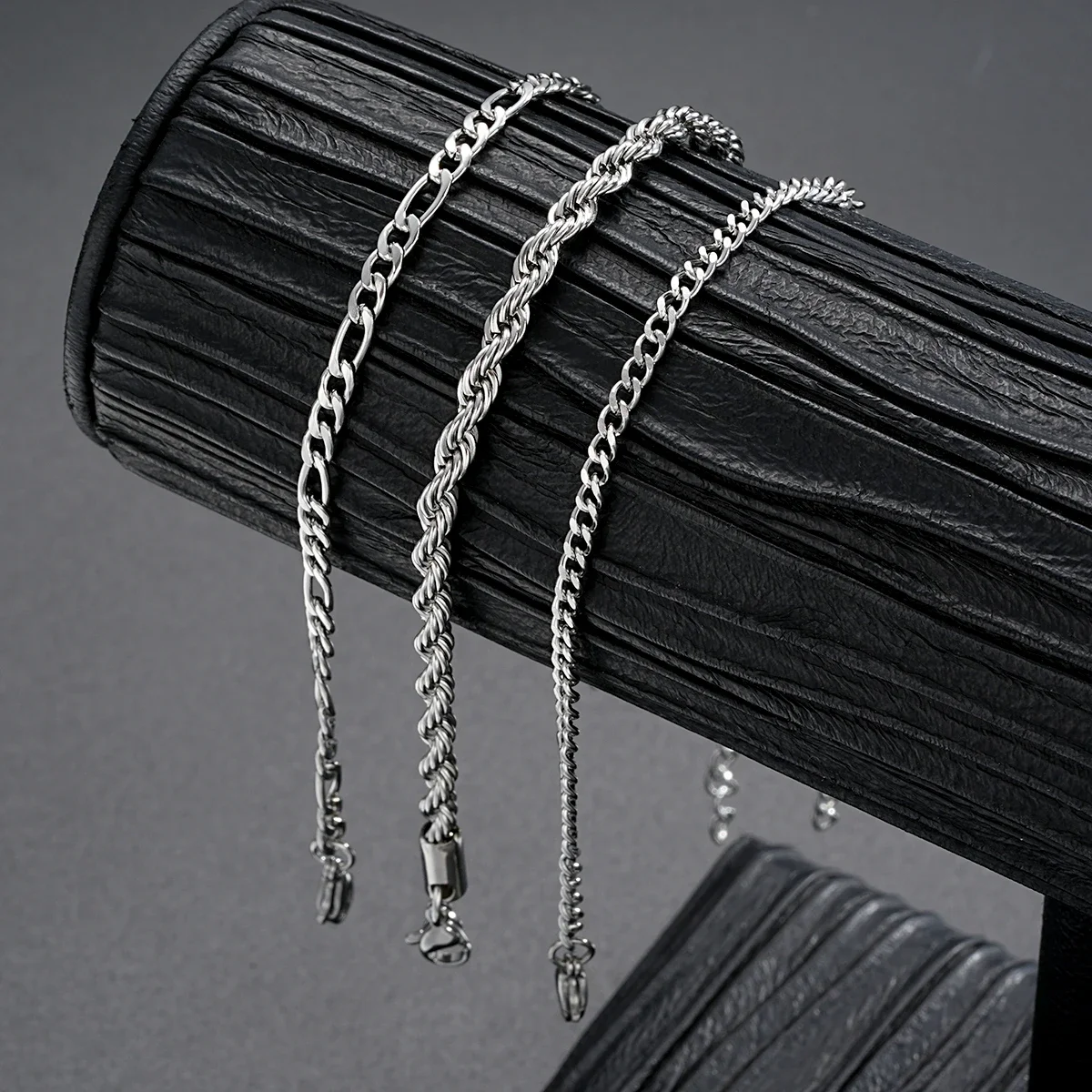 PRY シュウト Silver Chain Bracelet やぁみさん専用 6.6mm Diamond-Cut Figaro Chain Bracelet Solid Sterling