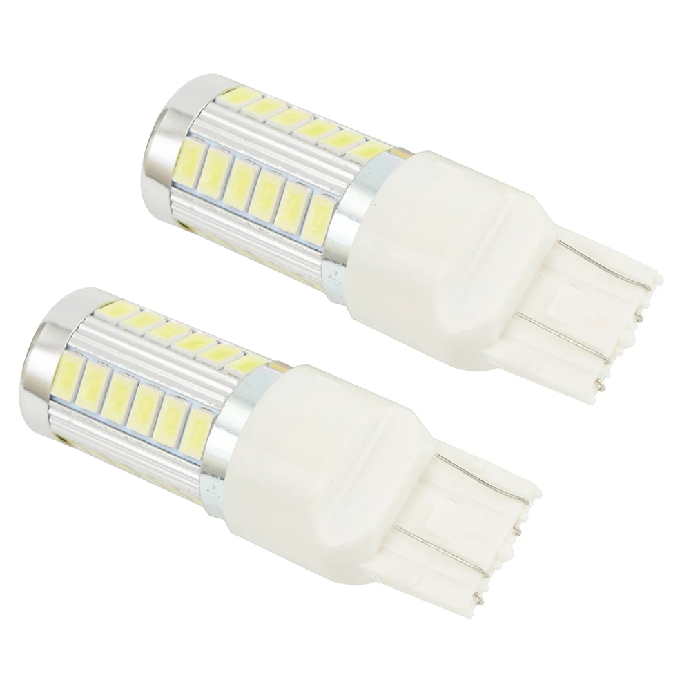 

6.6W 800LM Car Backup Reverse light Brake light 2pcs 6000K White T20 Bubls 7443 7440 5630 33SMD LED Lights Map Turn light
