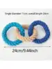 1pc Large Tough Chew Toys for Aggressive Chewers Large Breed,Heavy Duty Dental Rope Toys Kit for Medium Dogs,Cotton Puppy 6