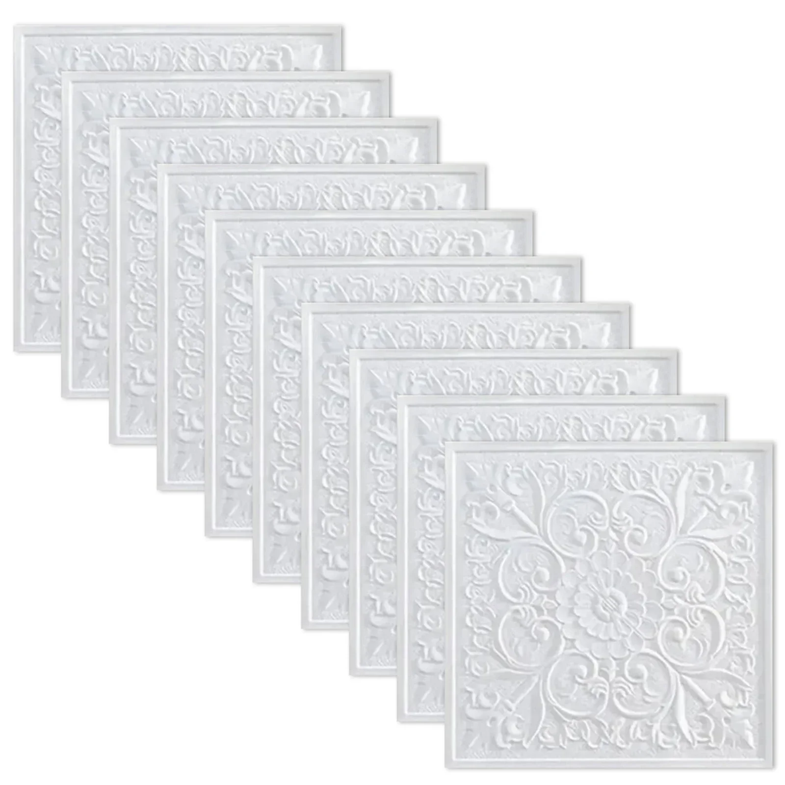 1pc 3D Tile Brick Wall Sticker Self-adhesive Foam Panel Waterproof Stickers Bedroom Ceiling Wall Stickers Home Decoration