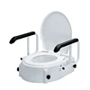 Elder People Fixed hdpe Portable Bidet Armrest Elevated Commode Raised Toilet Seat 5