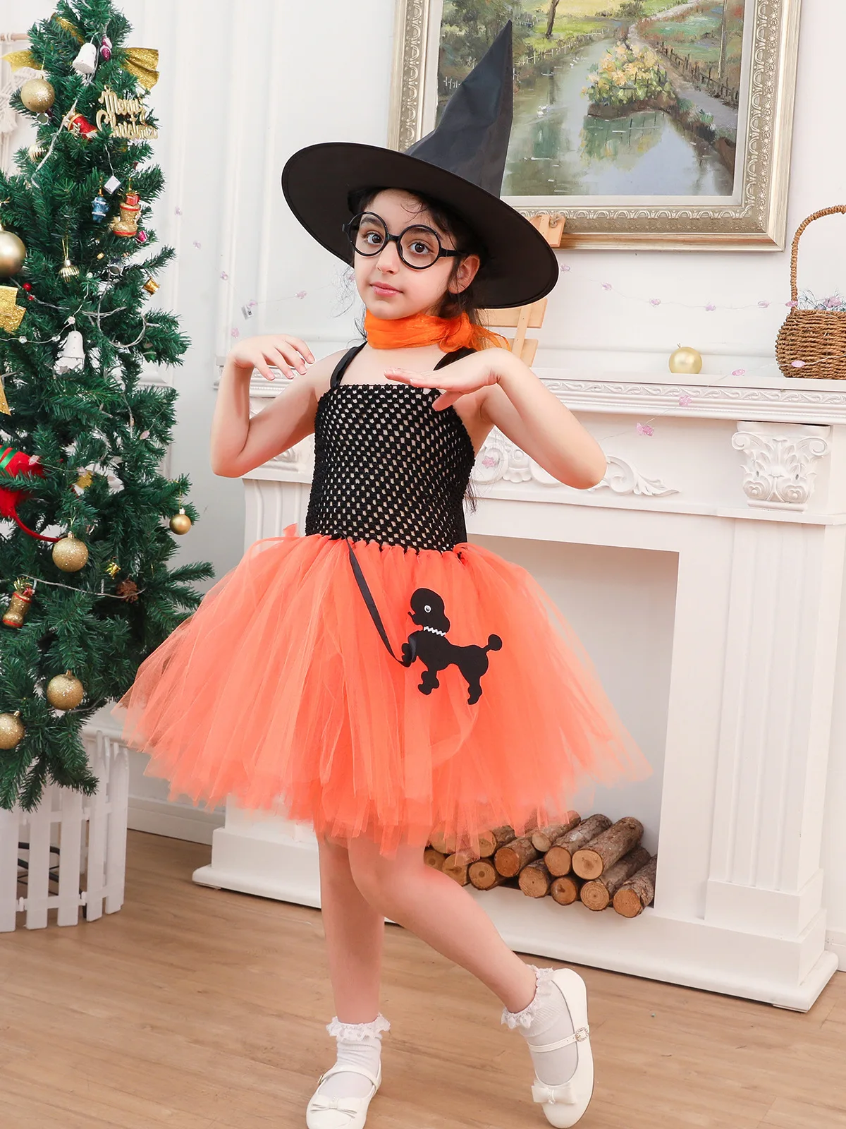 

Pink Tutu Dress For Girls Birthday Party Princess Dresses Cartoon Poodle Dog Cosplay Halloween Costume For Kids Clothes Vestidos
