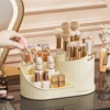 Makeup Organizer Carousel with 360 Degree Rotation  Plastic Countertop Cosmetic Storage Display Multi Compartment Organizer 5