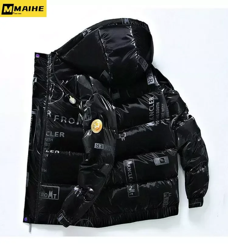 Men's autumn and winter jacket white duck down jacket, short version,Korean top fashion youth hooded sweater high-quality jacket