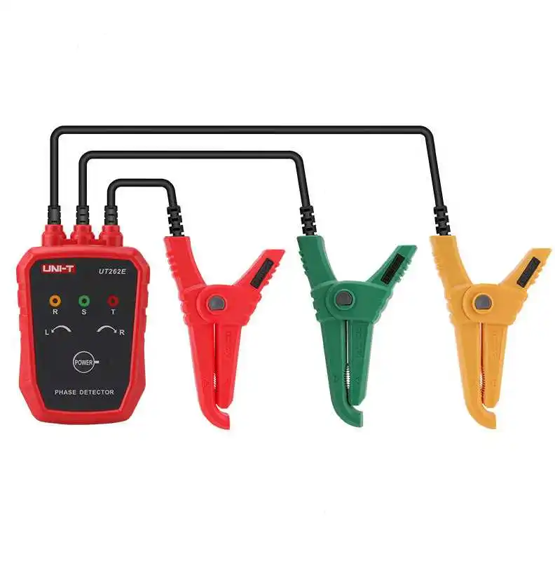 UNI-T 비접촉 위상 시퀀스 검출기, 계량기 AC 70-1000V 표시기, 디지털 LED 버저, UT262E 3 상 검출기 회전 테스터