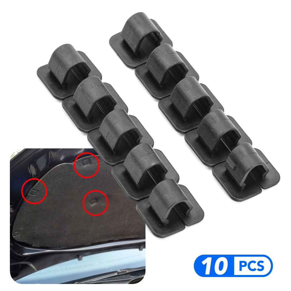 10pcs Car Hood Insulation Clips Rivet Retainer Fastener for