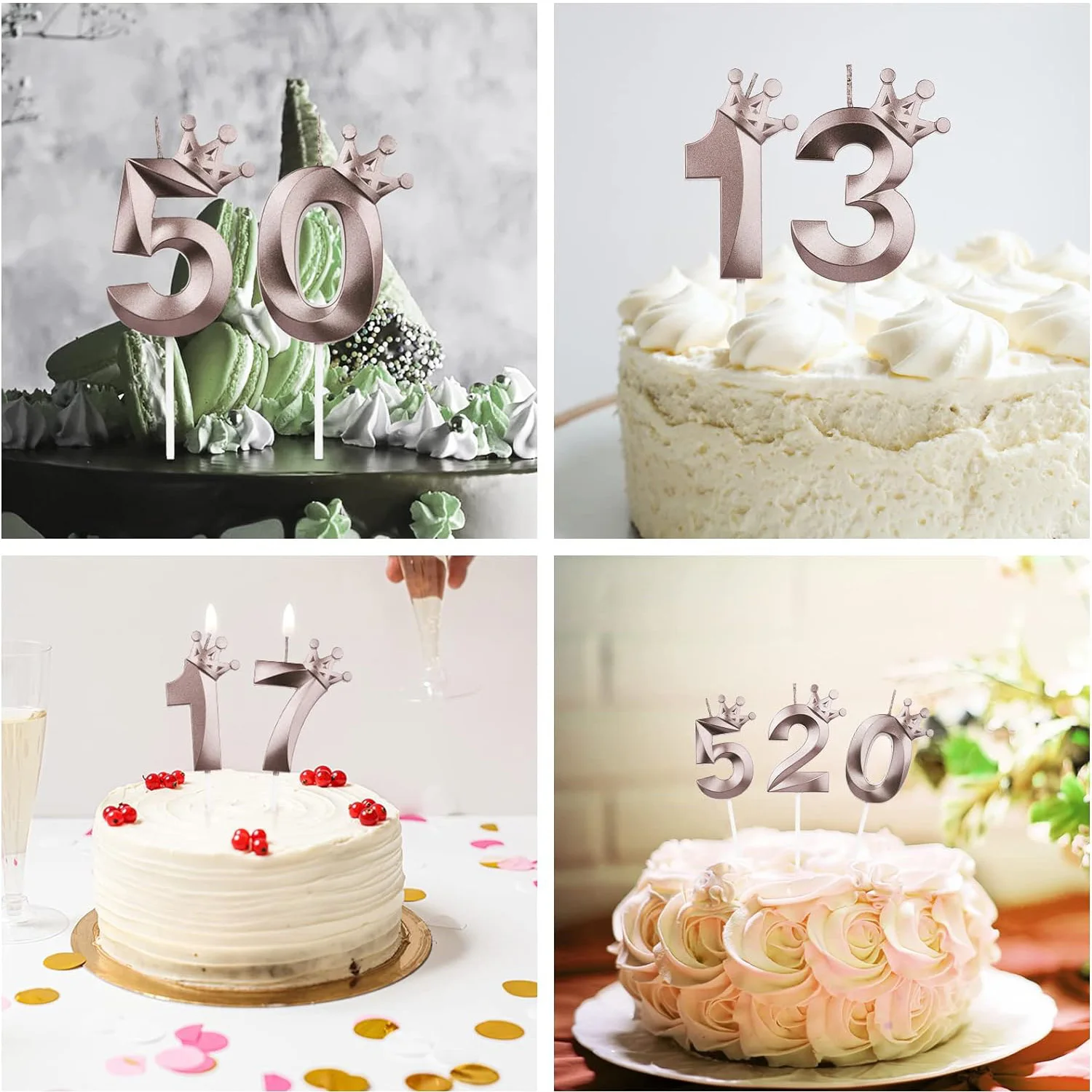 Buon compleanno candele in numeri per la tua festa di famiglia