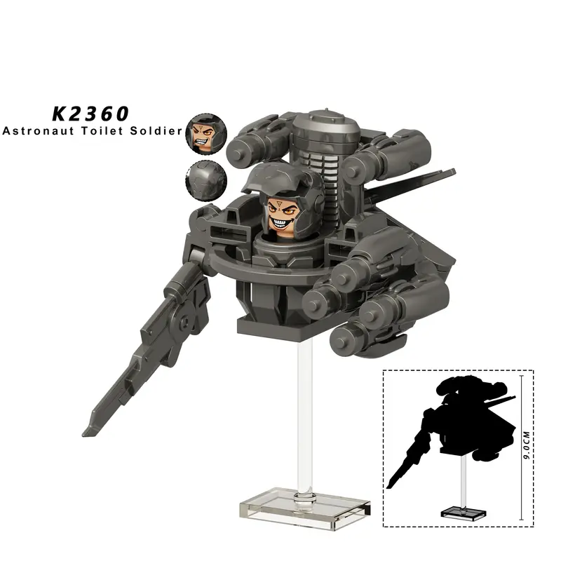 New KDL SWAT Skibidi Toilet Man Figures Anime Block Toys TvMan Titan Cameraman Speakerman Bricks Model Toy Birthday Gift - Image 47