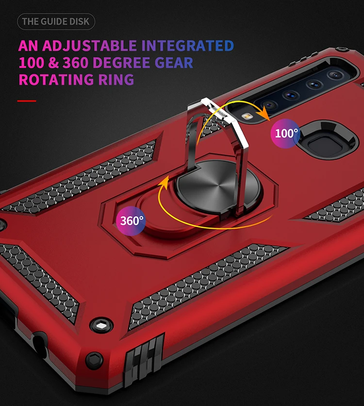 Rugged Drop-Proof Protective Phone Case with Kickstand