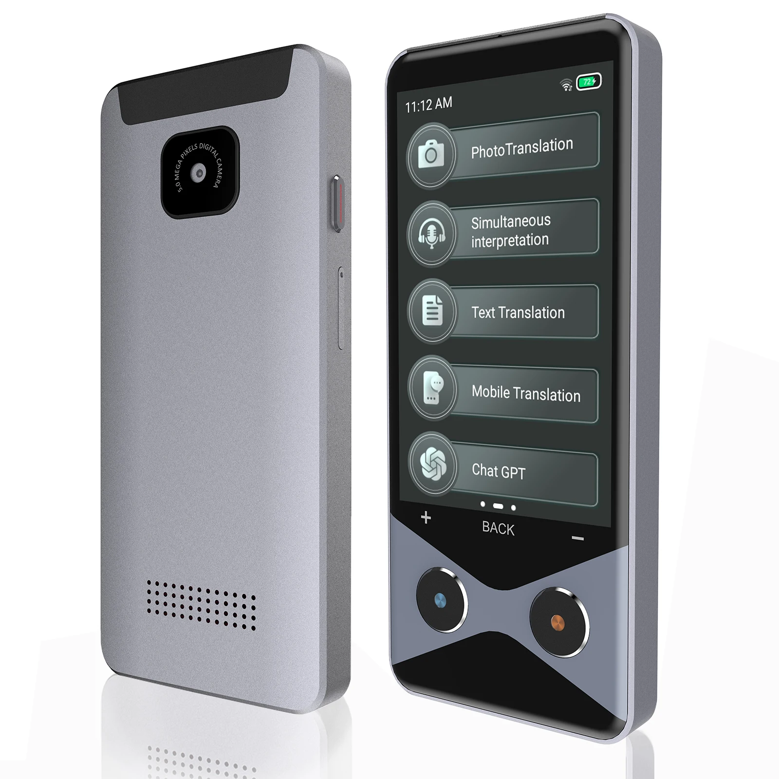 Hot V9000 Translator 3.7 INCH 1GB RAM 16GB ROM Qualcomm Processor Translating Machine 4G/WIFI/Hotspot 1*SIM Card Pin