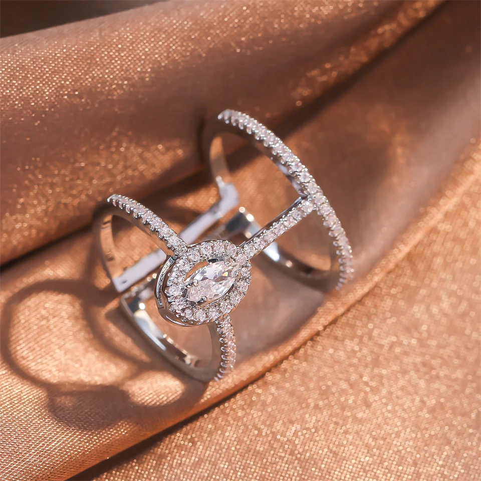 تشيكوسلوفاكيا مزدوجة الصليب خاتم السيدات مطلية بال...