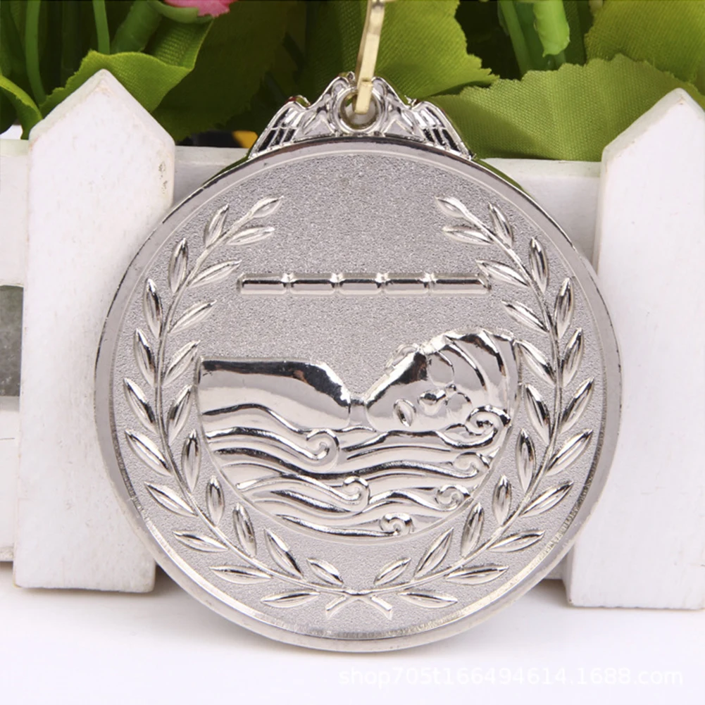 6.5cm Swimming Medal Award Medals Neck Ribbon Competitions Party Race
