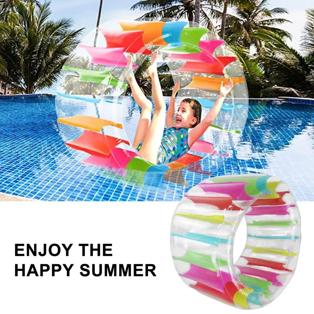 PVC Inflatable Swim Ring Water Wheel Swimming Pool Beach Floating Tubes