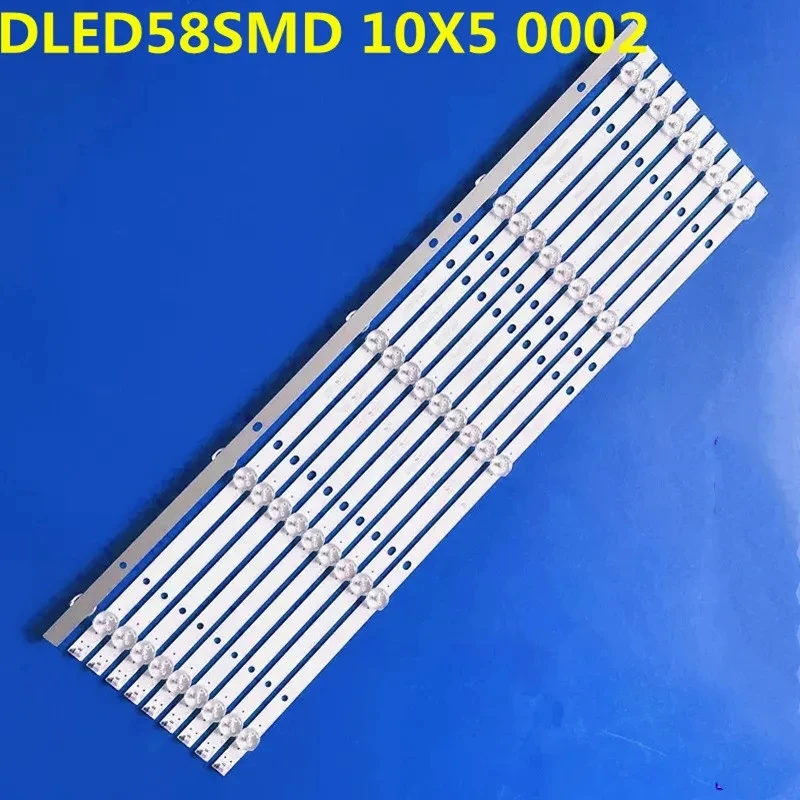 

5kit=50pcs LED Backlight Strip For DLED58SMD 10X5 0002 For HR58U3SDK1 58A06 B58U CV580U2-T01