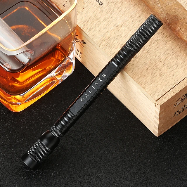 GALINER Professional Cigar Draw Tool Luxury Enhancer Portable Home Accessories Dredge Cigar Drill Punch Cutter Needle