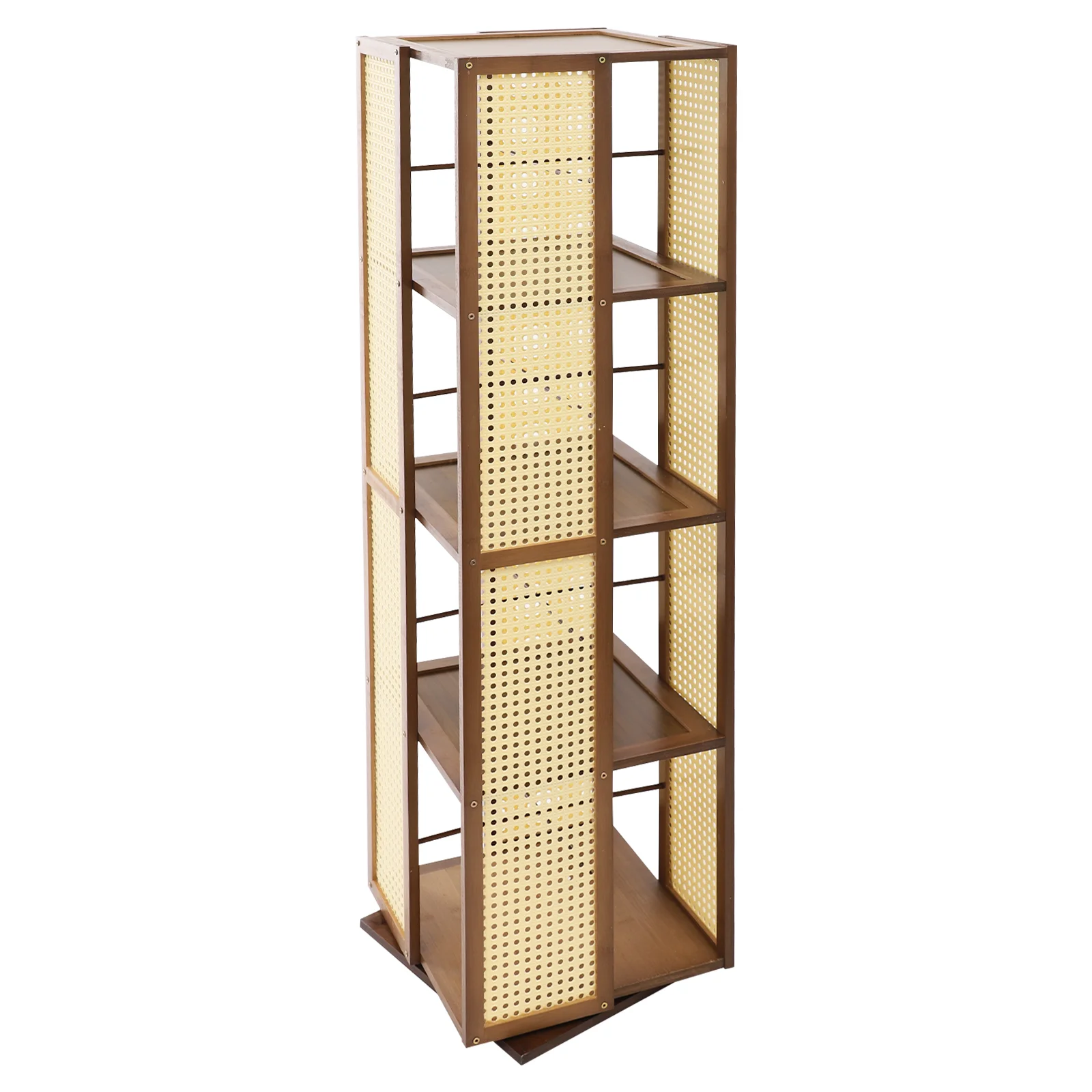 Drehbares Bücherregal mit 4 Etagen, 360° ° Display-Bücherregal, 4-stufiges drehbares Bücherregal – Detail 32