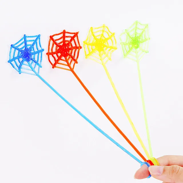 10Pcs Stretchable Climbing Spider Web Fun Sports Toy Elastic Adhesive Hand Spider Web Competitive Toys Halloween Birthday Gift 5