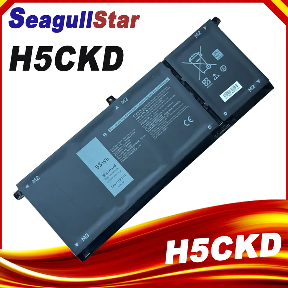 Dell Inspiron用h5ckdラップトップバッテリー、5502、5505、5409、5400