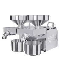 Stainless Steel Electric Automatic Intelligent Oil Press Two Head Double Motor Frying Machine Oil Pressing Cold Hot Extractor 1