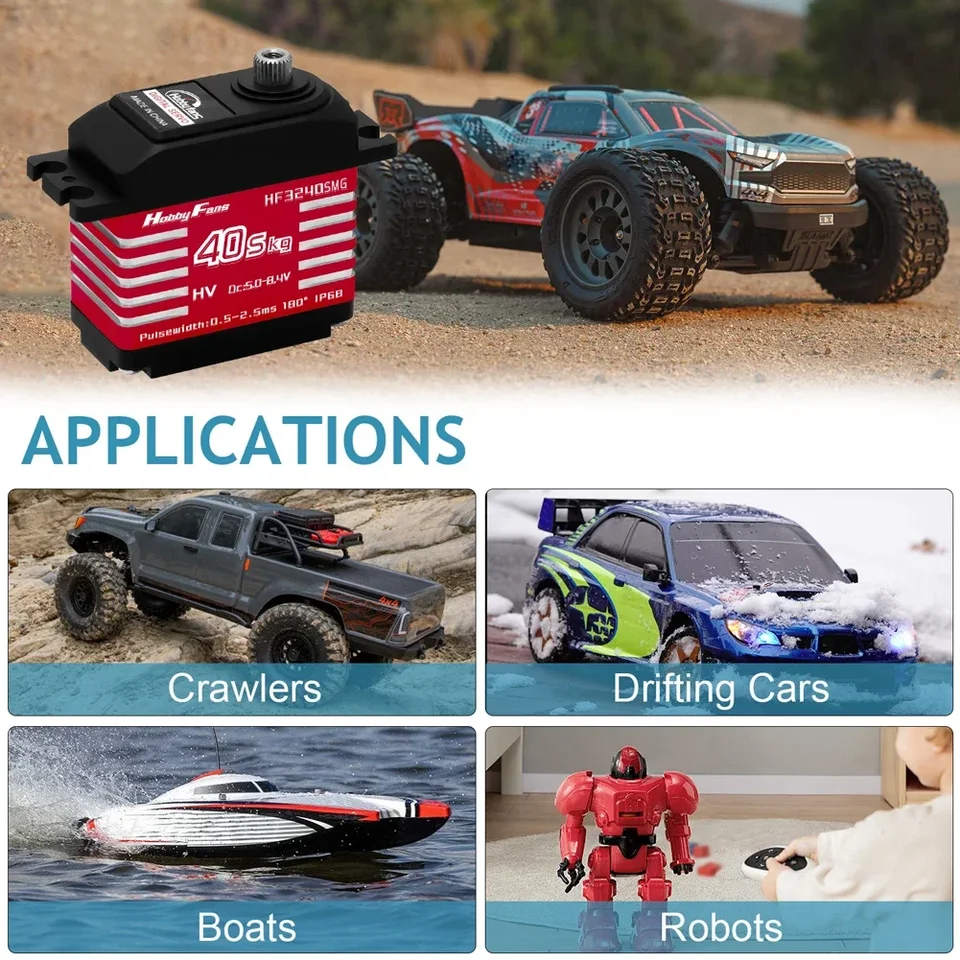 Rc Truck Rc Robot HiRCgo 2Pcs 25KG Digital RC Servo,RDS3225 Dual