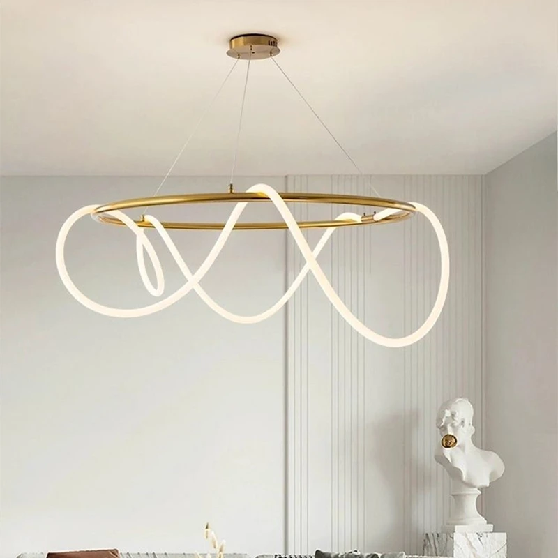 Plafonnier Led suspendu au design moderne, luminaire décoratif d'intérieur, luminaire décoratif de plafond, idéal pour un salon ou une Table à manger