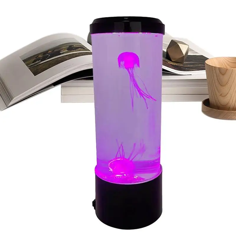simulated Jellyfish Lamp 7 Color Changing LED home atmosphere night light For Home Bedroom Desktop Decor Children Birthday Gift