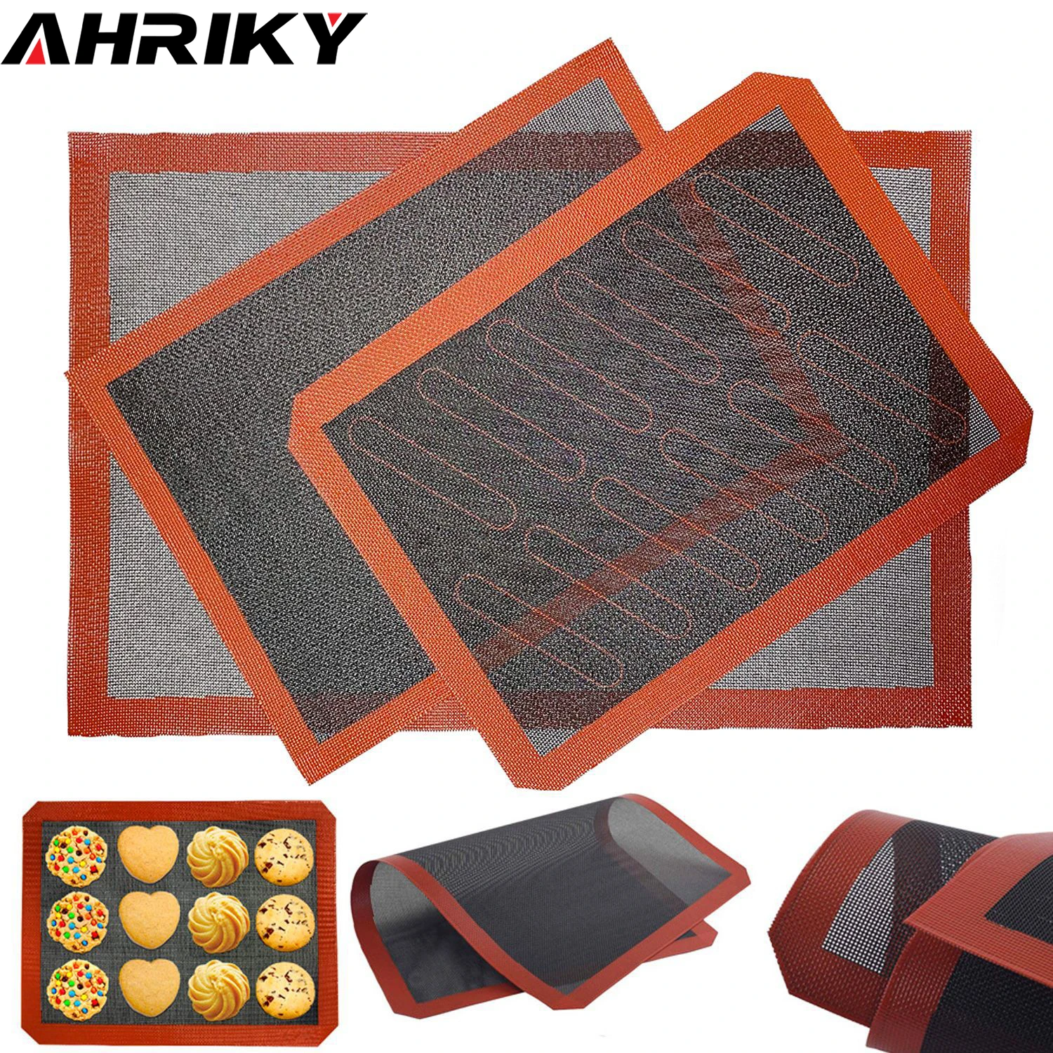 Nonstick Baking Mat Heat Resistant Oven Sheet Liner For Cookie Bread Biscuits Puff DIY Pastry Silicone Tool |