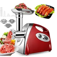 Hachoir à viande électrique professionnel 2800W en acier inoxydable, puissant, pour viande, saucisses, préparation culinaire, pour bœuf, porc, poulet, usage domestique et commercial 4