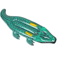 Inflatable Crocodile Surfboard Alligator Float Party Floating Row Daily Use Mat Pool Body Replacement 1