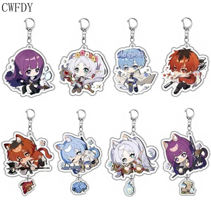 

Anime Frieren: Beyond Journey's End Acrylic Keychain Frieren at the Funeral Figure Key Chain Accessories For Girls Cosplay Props