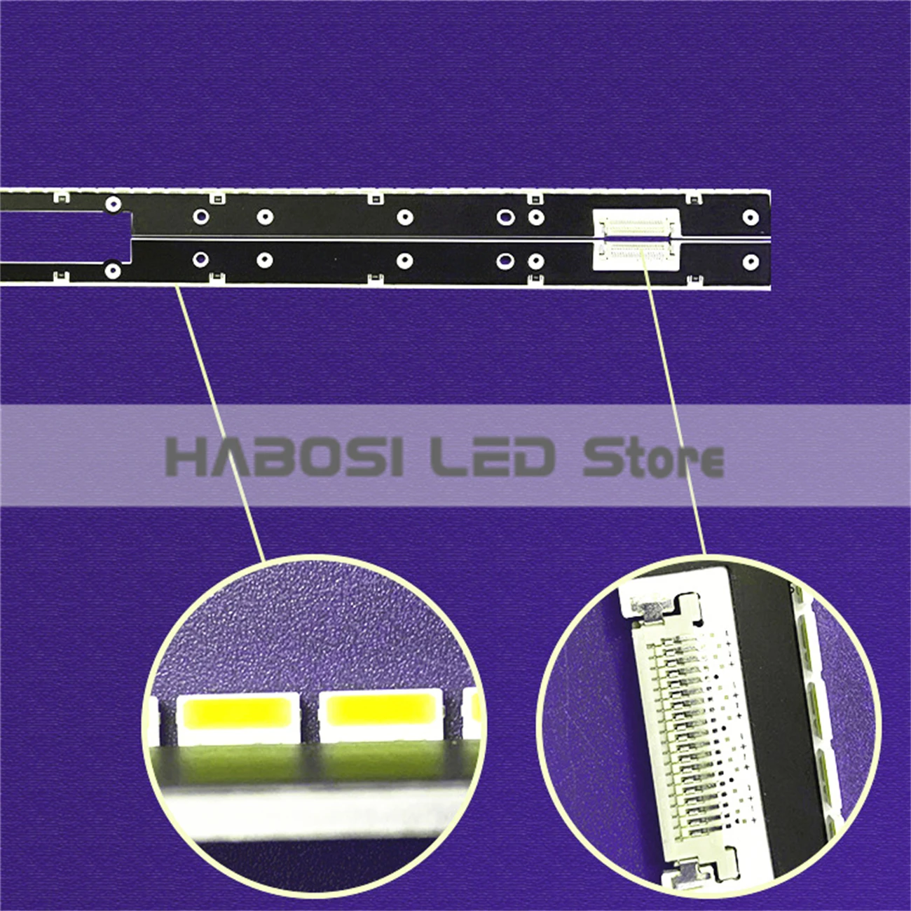 2pcs LED UA46D7000 UA46D8000 LTJ460HQ01V LTJ460HQ02V LTJ460HQ01-B SLED_MCPCB_LED5030_22MM_WIDTH_46_LEFT RIGHT BN96-30075A 30074A 3