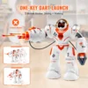VEVOR RC Robot Toys for Kids Battle Mode Programmable Remote Control Smart Robot with Bullets Interactive Walking Dancing Robot 4