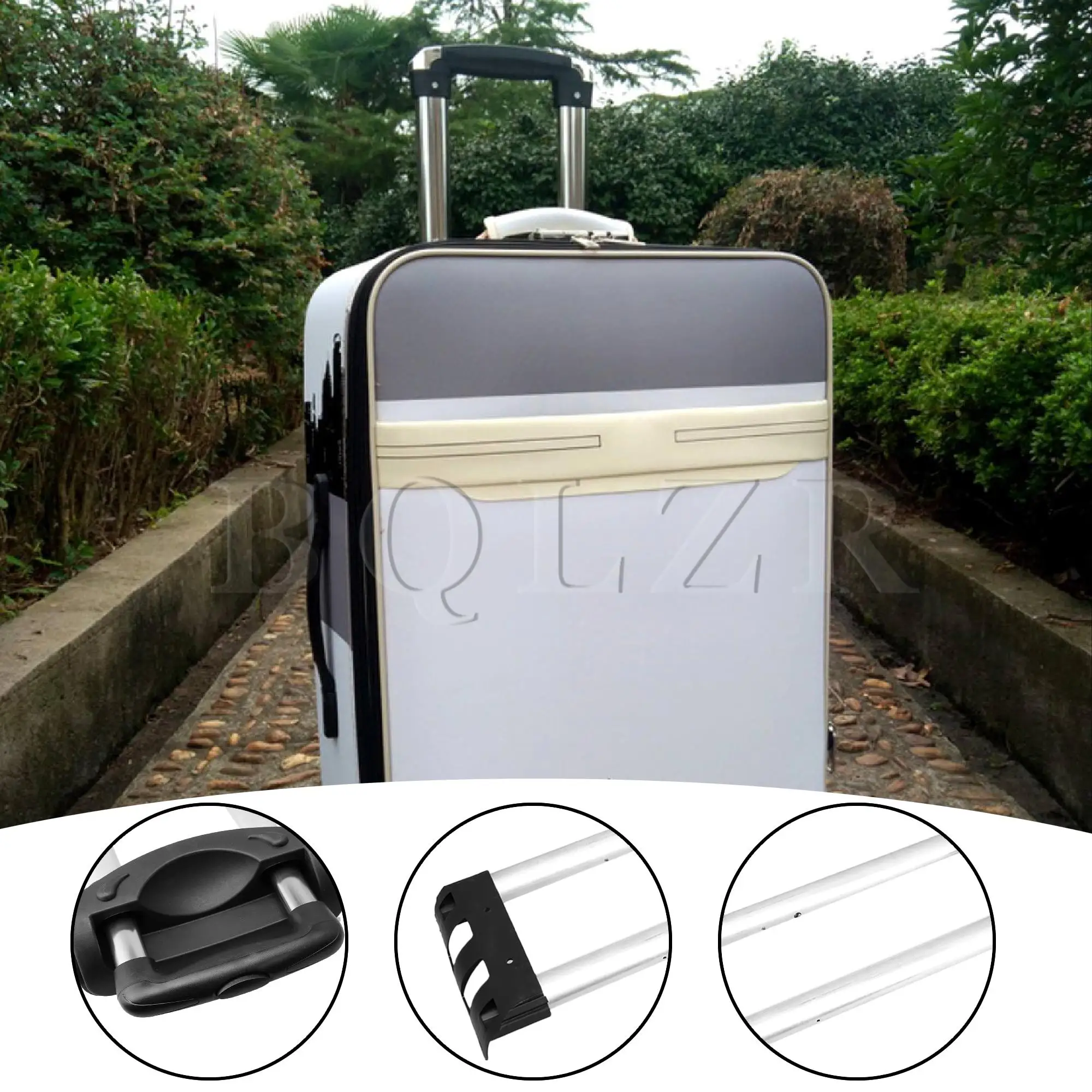 Aluminum Suitcase Telescopic Handle Replacement Pull Drag Rod Travel Luggage