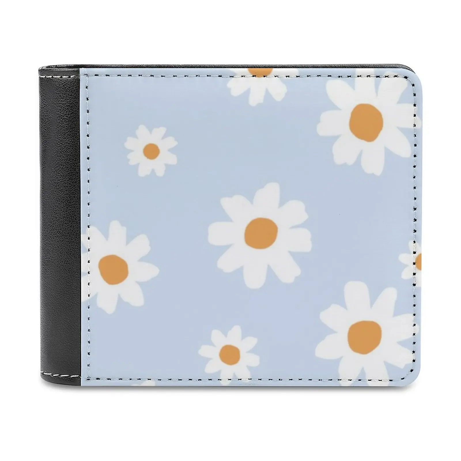 

Чехол для телефона Daisy Baby Blue, мужской кошелек с узором, кожаный мужской короткий кошелек, кошелек с несколькими кармашками для карт, модный кошелек с маргариткой Baby Blue Ios