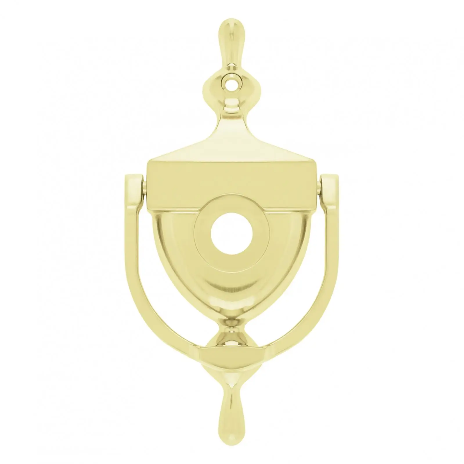 Door Knocker 6Inch Gold Double Crown Door Knocker Zinc Alloy for 1.38inch to 1.97inch Thickness Wood / Steel Doors door knocker