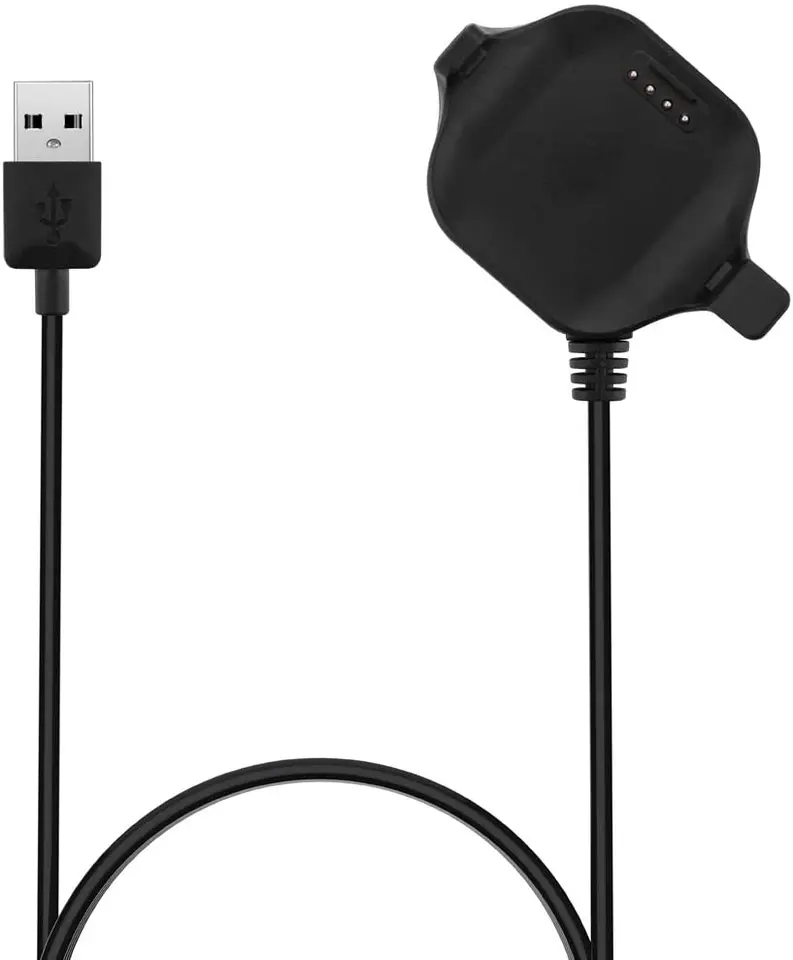 LOKEKE Compatibile con Garmin Forerunner 205 & 305 USB dock cavo di ricarica, caricatore USB di ricambio, ricarica portatile e leggera, protezione dell'alimentazione