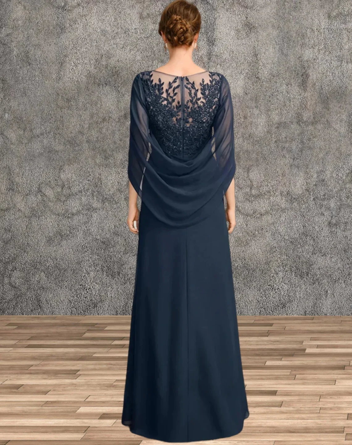 Mother Bride Dresses Women Party Dresses Wedding Guest Dresses Mother of the Bride Dresses Wedding Party Dress Long Chiffon Lace Applique