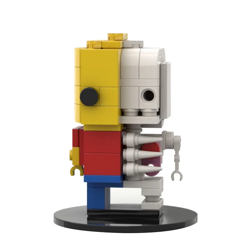 

Creative Half Skull BrickHeadz White Ghost Action DIY Figures Model Building Blocks Adults Kids Toys Birthday Gift